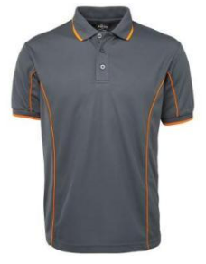 Polo gris avec fluo