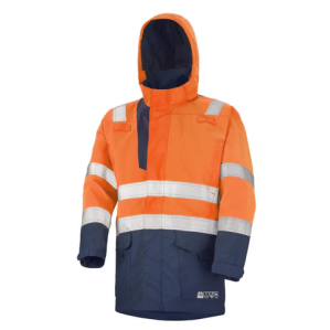 Manteau imperméable de travail bicolore homme